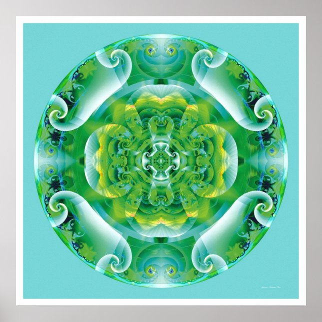 Póster Mandala curativa 4 (Frente)