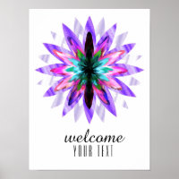 Mandala Damask Bienvenidos Lotus Flower Art Elegan