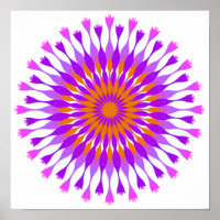 Mandala Damask Lotus Flower Art Elegante
