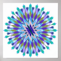 Mandala Damask Lotus Flower Art Elegante