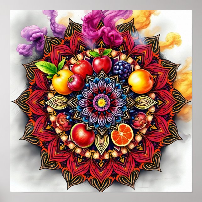 Póster Mandala de frugalidad (Frente)
