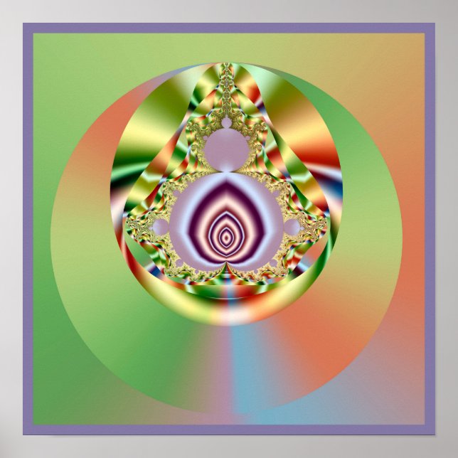 Póster Mandalá de Mandelbrot (Frente)
