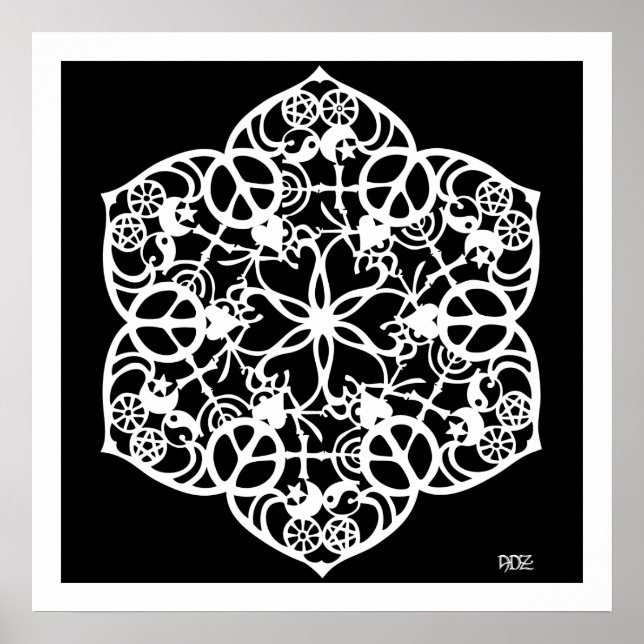 Póster Mandala de paz (Frente)