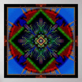 Póster Mandala de paz
