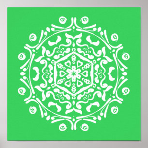 Póster Mandala de primavera