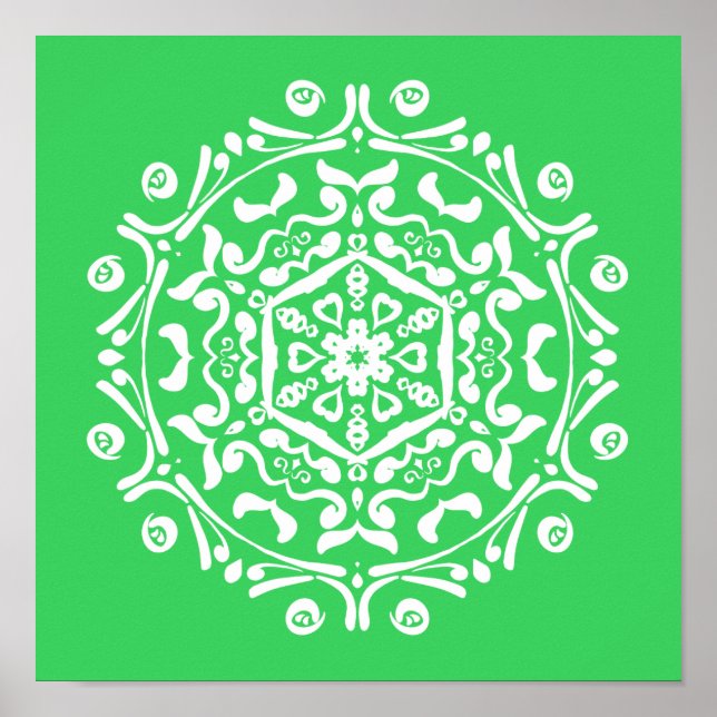 Póster Mandala de primavera (Frente)