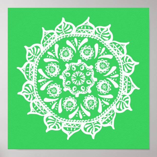 Póster Mandala de primavera (Frente)