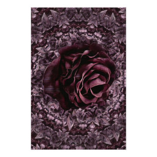 Póster Mandala de rosa 