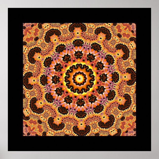 Póster mandala decorata #6 (Frente)