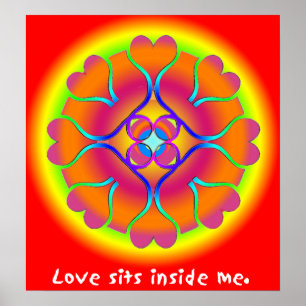 Póster Mandala del amor