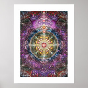 Póster Mandala del corazón