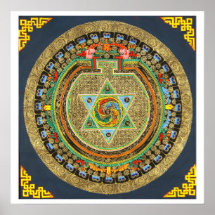 Póster Mandala del mantra de Vajrayogini