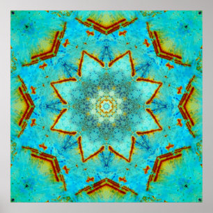 Póster Mandala del trullo y del moho