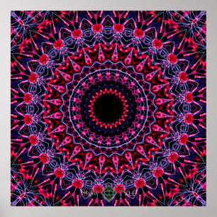 Póster Mandala Estroboscópico