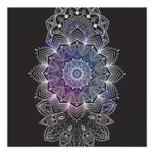Póster Mándala floral