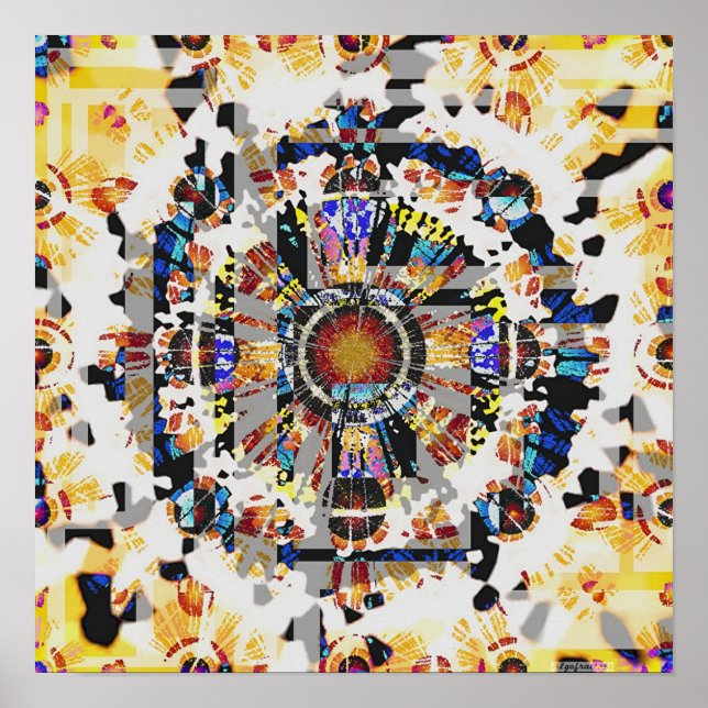 Póster Mandala Funnel 8 (Frente)