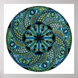 Póster Mandala geometric design