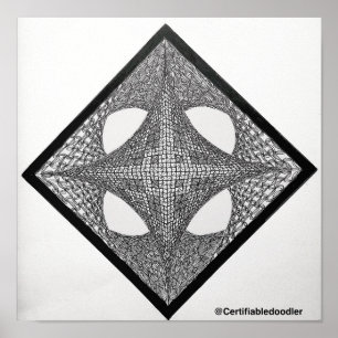 Póster Mandala geométrica