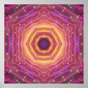Póster Mandala híper de la puerta