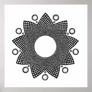 Póster Mandala III de la flor