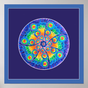 Póster Mandala infinita universal