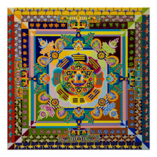 Póster Mandala intercultural