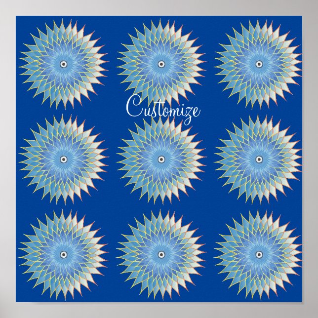 Póster Mandala Lotus Blossom Thunder_Cove (Frente)