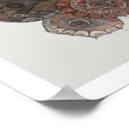 Póster Mandala moth poster por Shelley