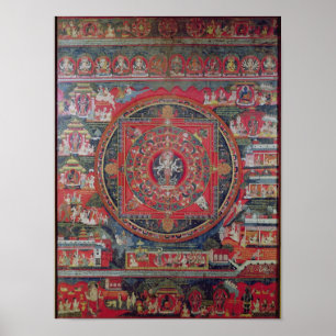 Póster Mandala of Amoghapasa