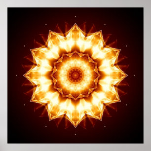 Póster Mandala oros Sun