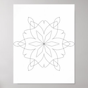 Póster - Mandala para colorear