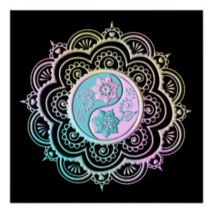 Póster Mandala Pastel