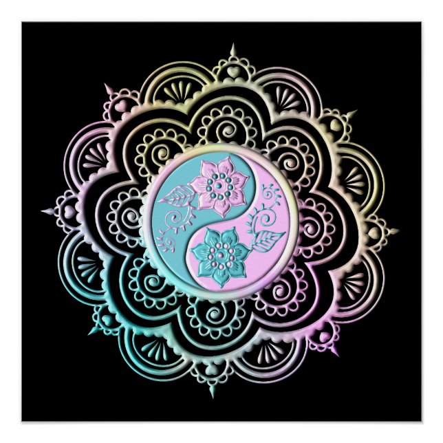 Póster Mandala Pastel (Anverso)