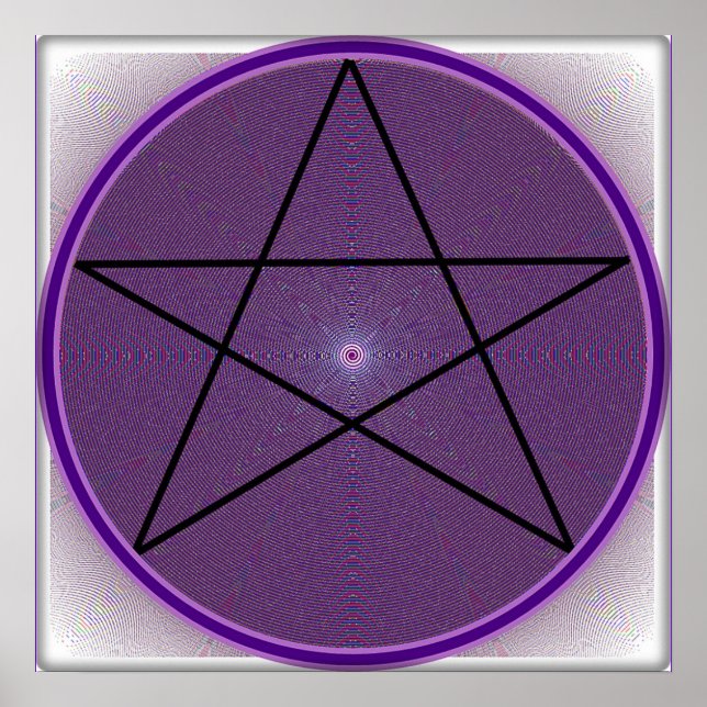 Póster Mandala Pentagram (Frente)