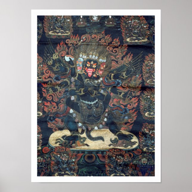 Póster Mandala (pergamino pintado) (Frente)