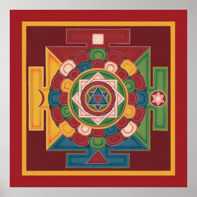 Póster Mandala poster de 5 Elementos - comienza con $14.2 (Frente)