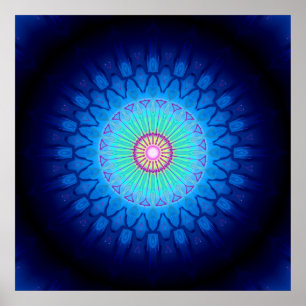 Póster Mandala quásar 1