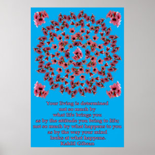 PÓSTER MANDALA ROSADA 1 DE LAS CAMPANAS DEL ÁRBOL