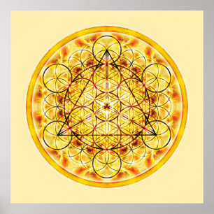Póster Mandala sagrada 2 de la geometría