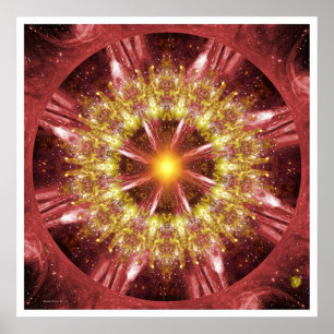 Póster Mandala solar 12