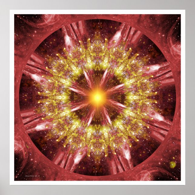 Póster Mandala solar 12 (Frente)