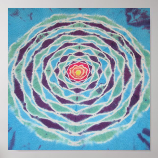 Póster Mandala Tie Dye (Frente)