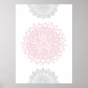 Póster Mandala Tracery Ornament Poster