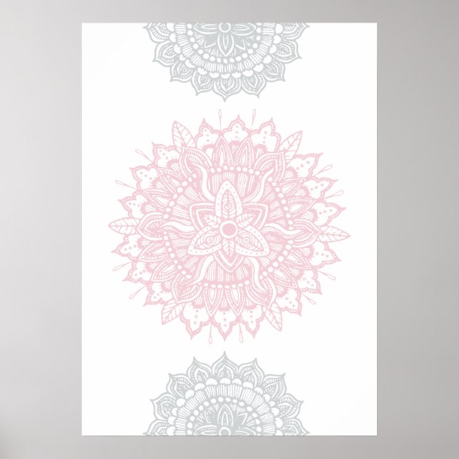 Póster Mandala Tracery Ornament Poster (Frente)