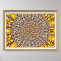 Mandala Trippy Poster
