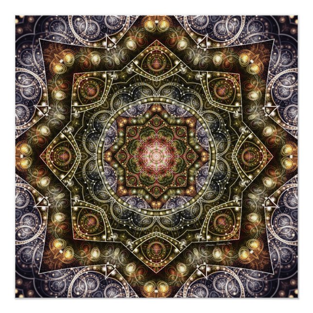 Póster Mandalas de la Voz de la Eternidad 8 (Anverso)