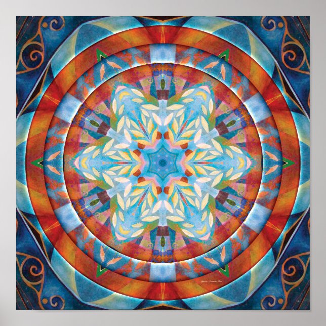 Póster Mandalas de perdón y liberación 19 Poster (Frente)