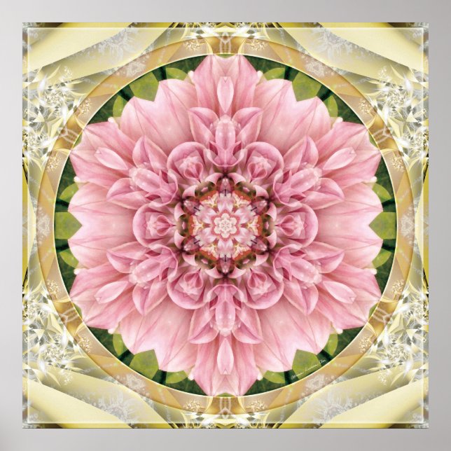 Póster Mandalas del corazón de la libertad 13 Poster (Frente)