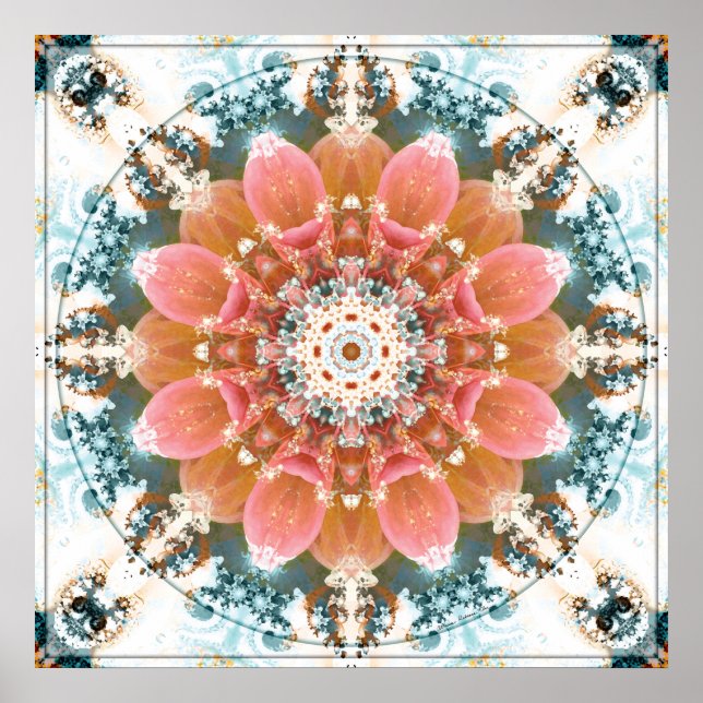 Póster Mandalas del corazón del cambio 9 Poster (Frente)