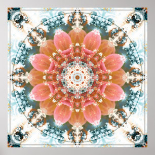 Póster Mandalas del corazón del poster del cambio 9